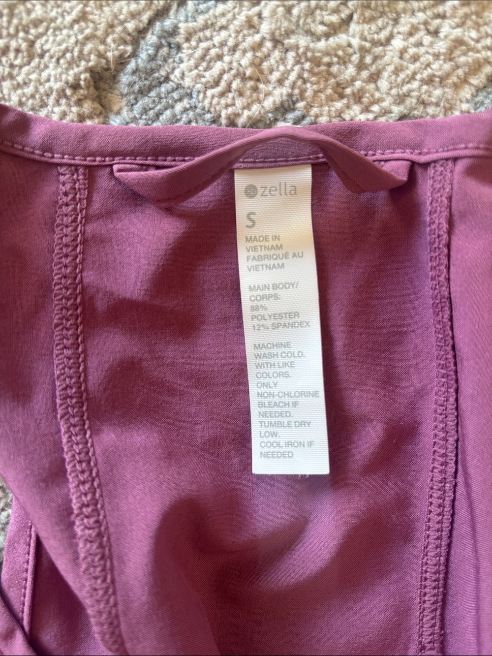 Zella Sleeveless Drawstring Mini Dress - Raspberry - Picture 2 of 6